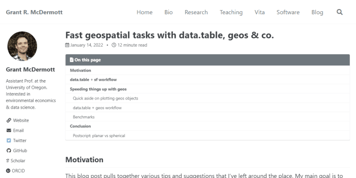 Fast Geospatial Tasks Using R With data.table, sf and geos
