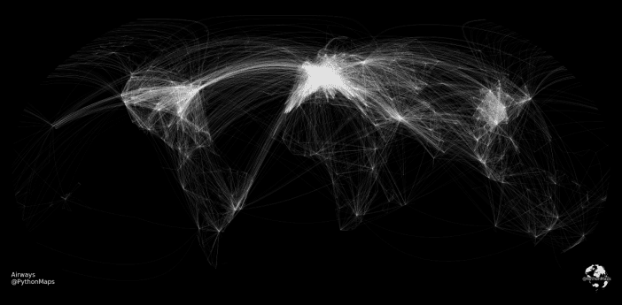Mapping the World's Flight Paths With Python