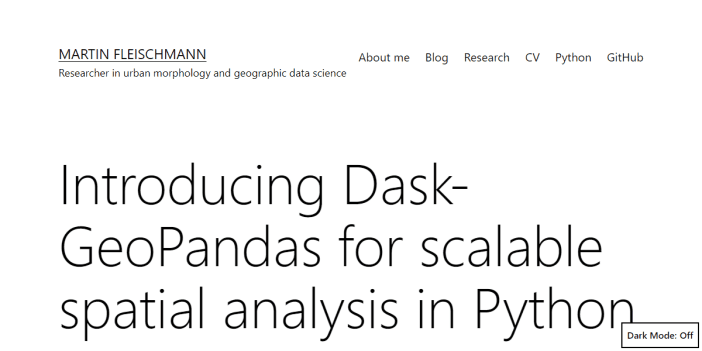 Introducing Dask-GeoPandas for Scalable Spatial Analysis in Python