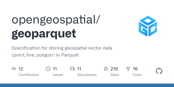 GeoParquet: Specification for Storing Geospatial Vector Data in Parquet