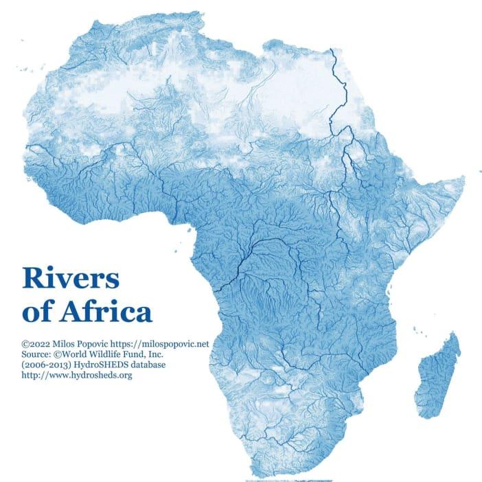 Map Rivers With sf and ggplot2 in R