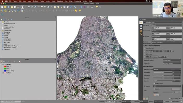 Creating a Sentinel-2 Mosaic in QGIS Using STAC and COG