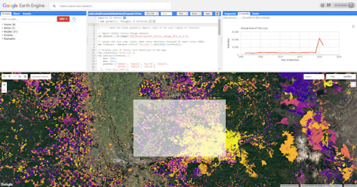 Calculating Forest Change in Google Earth Engine