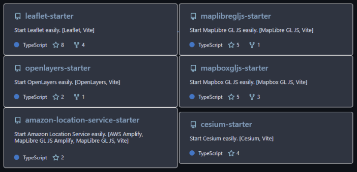 Vite Map Library Starters
