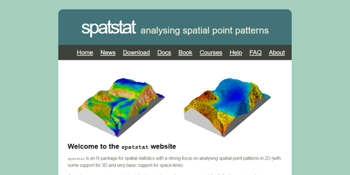 spatstat: A Family of R Packages for Analysing Spatial Data