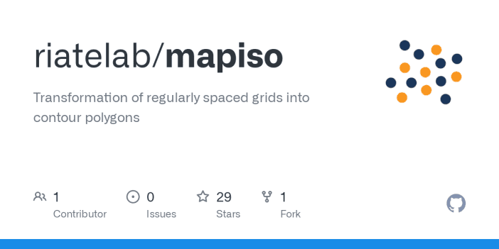 Mapiso: Create Contour Polygons From Regular Grids