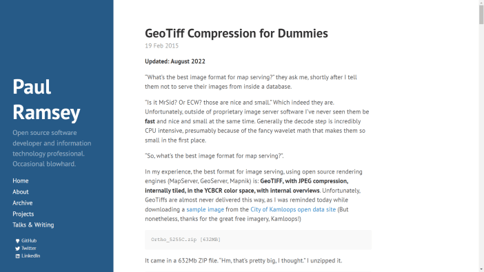 GeoTiff Compression for Dummies