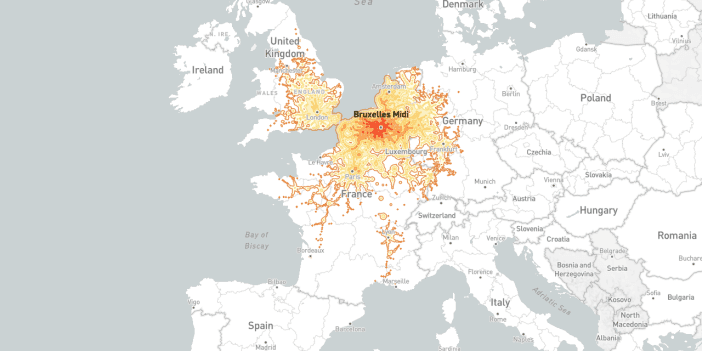 Chronotrains: Shortest Times Between Train Stations in Europe